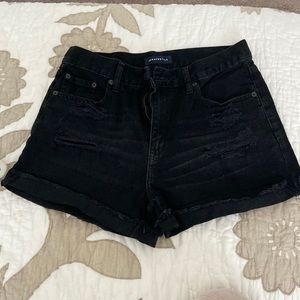 Aeropostale Mom Shorts Black